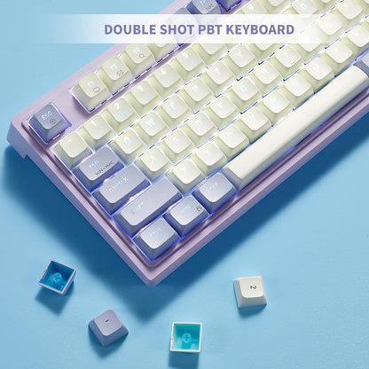 Hexgears M4 Purple Switch-uri Kailh Hotswap Gasket Tastatura Mecanica Gaming
