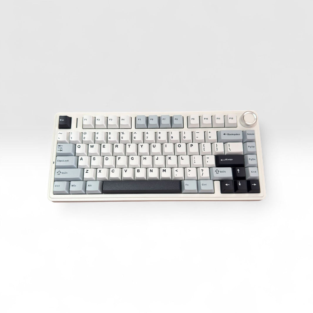 Aula F75 Light Blue, Hotswap RGB Gasket Wired, Tastatura Mecanica Gaming, Alb cu Fir