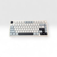 Aula F75 Light Blue, Hotswap RGB Gasket Wired, Tastatura Mecanica Gaming, Alb cu Fir