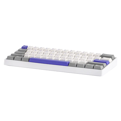 Aula WIN60 HE MAX White Blue, RGB Gasket, Hall Effect (Magnetica), Tastatura Gaming, Layout 65%, Alb