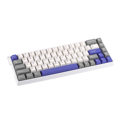 Aula WIN68 HE MAX White Blue, RGB Gasket, Hall Effect (Magnetica), Tastatura Gaming, Layout 65%, Alb