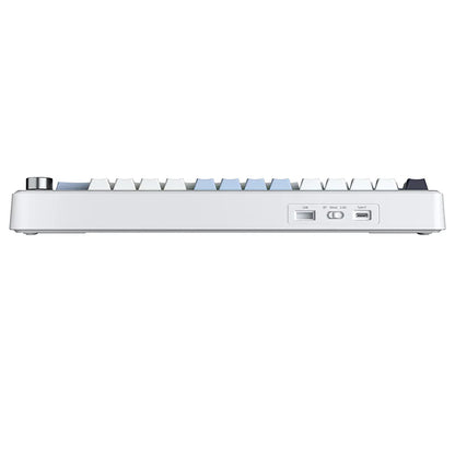 Aula F75 MAX White Blue, Hotswap RGB Gasket Bluetooth Wireless, Tastatura Mecanica Gaming, Alb