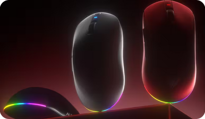 Mouse AULA V9 ULTRA 8K Red, Tri-Mode Bluetooth Wireless, Mouse Gaming, Roșu