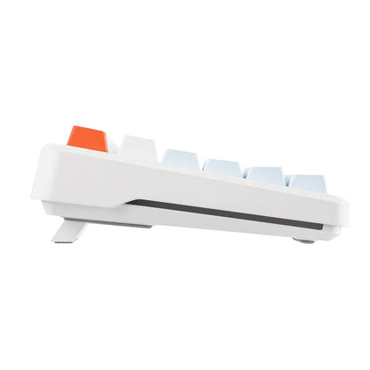 Aula F87 PRO White Blue, Hotswap RGB Gasket Bluetooth Wireless, Tastatura Mecanica Gaming, Alb