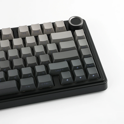 Aula F75 Black Grey gradient (Side-Printed), Hotswap RGB Gasket Bluetooth Wireless Tastatura Mecanica Gaming, Gri