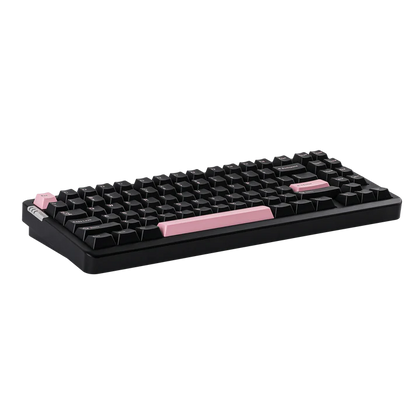 Leobog HI86 Black Pink, Aluminium Case, Hotswap RGB Gasket Bluetooth Wireless, 86% Layout, Tastatura Mecanica Gaming, Negru