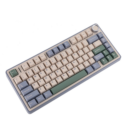 RESIGILAT: Aula F75 verde Hotswap RGB Gasket Bluetooth Wireless Tastatura Mecanica Gaming