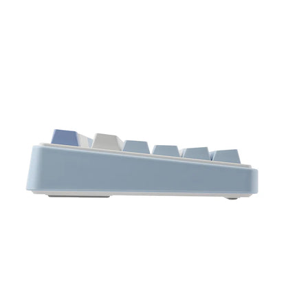 Aula F75 Sea Salt Blue, Hotswap RGB Gasket Bluetooth Wireless, Tastatura Mecanica Gaming, Alb