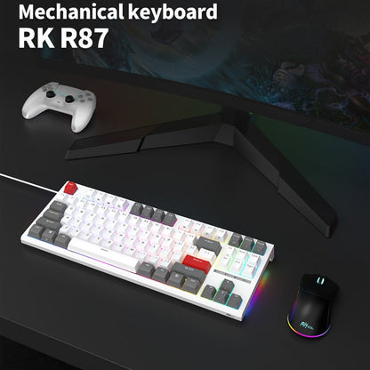 Royal Kludge RKR87 White Hotswap RGB Gasket Mounted Tastatura Mecanica Gaming