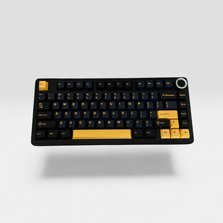 Aula F75 Black Yelow, Hotswap RGB Gasket Wired, Tastatura Mecanica Gaming, Negru cu Fir