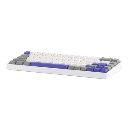 Aula WIN68 HE MAX White Blue, RGB Gasket, Hall Effect (Magnetica), Tastatura Gaming, Layout 65%, Alb
