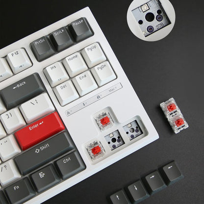 Royal Kludge RKR87 White Hotswap RGB Gasket Mounted Tastatura Mecanica Gaming
