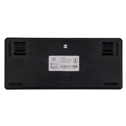 Aula F75 Black, Hotswap RGB Gasket Wired, Tastatura Mecanica Gaming, Negru cu Fir