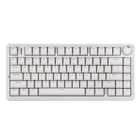 Aula F75 White, Hotswap RGB Gasket Wired, Tastatura Mecanica Gaming, Alb cu Fir