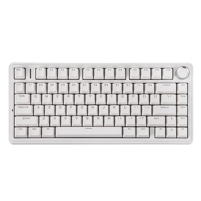 Aula F75 White, Hotswap RGB Gasket Wired, Tastatura Mecanica Gaming, Alb cu Fir