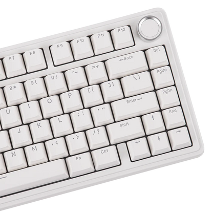 Aula F75 White, Hotswap RGB Gasket Wired, Tastatura Mecanica Gaming, Alb cu Fir