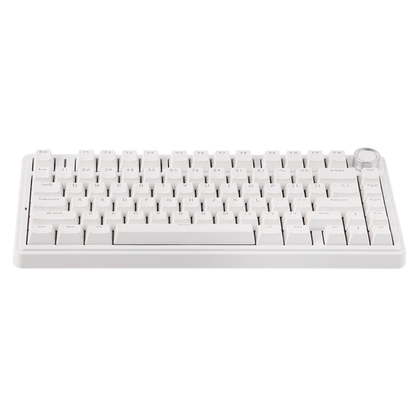 Aula F75 White, Hotswap RGB Gasket Wired, Tastatura Mecanica Gaming, Alb cu Fir