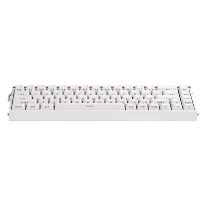 Aula HERO68 8K White, RGB Gasket, Hall Effect (Magnetica), Tastatura Gaming, Layout 65%, Alb