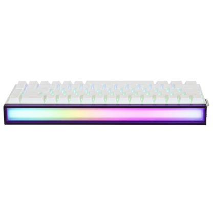 Aula HERO68 8K White, RGB Gasket, Hall Effect (Magnetica), Tastatura Gaming, Layout 65%, Alb