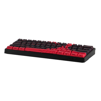Aula WIN60 HE MAX Black Red, RGB Gasket, Hall Effect (Magnetica), Tastatura Gaming, Layout 65%, Negru