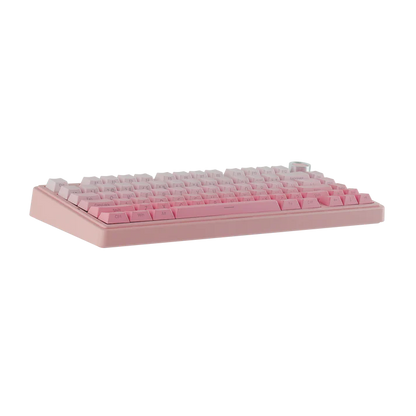 Aula F75 Pink (Side-Printed), Hotswap RGB Gasket Bluetooth Wireless, Tastatura Mecanica Gaming, Roz