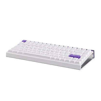 Aula HERO84 8K White Purple, RGB Tray-Mount, Hall Effect (Magnetica), Tastatura Gaming, Layout 75%, Alb