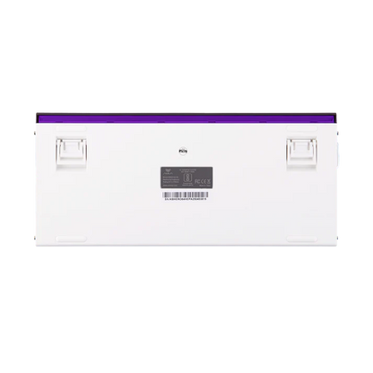Aula HERO84 8K White Purple, RGB Tray-Mount, Hall Effect (Magnetica), Tastatura Gaming, Layout 75%, Alb