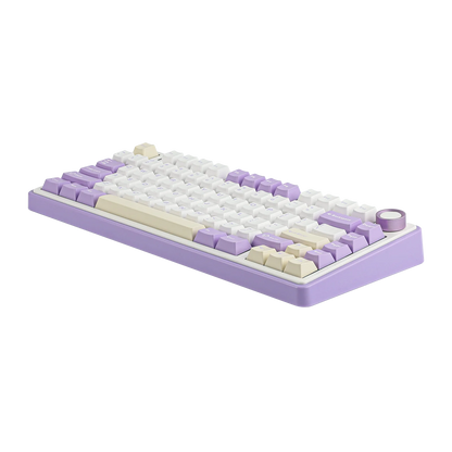 Aula F75 Purple, Hotswap RGB Gasket Bluetooth Wireless, Tastatura Mecanica Gaming, Mov
