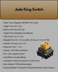 Aula HERO68 8K Black Lighthouse, RGB Gasket, Hall Effect (Magnetica), Tastatura Gaming, Layout 65%, Negru